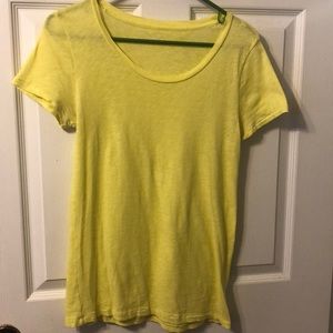 J Crew yellow tee size S